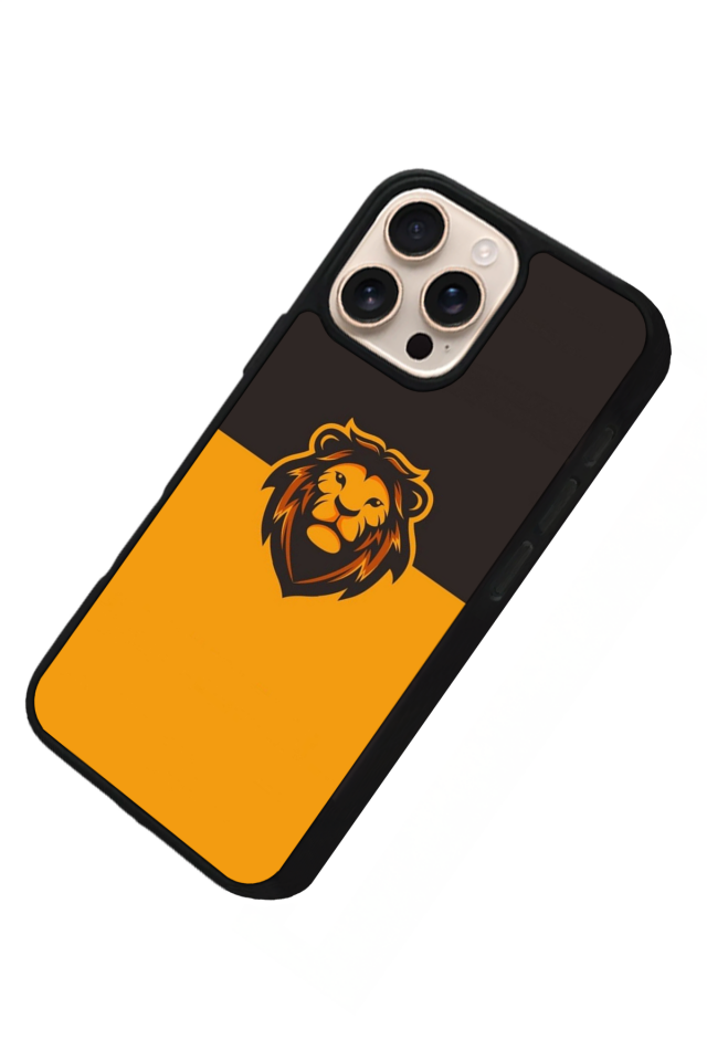 iPhone 16 Pro Uyumlu Aslan Tasarımlı Glossy Premium Kılıf