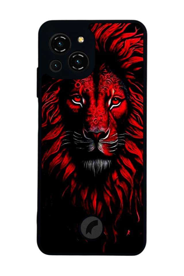 Reeder S23 Pro Max Uyumlu Aslan Tasarımlı Glossy Premium Kılıf