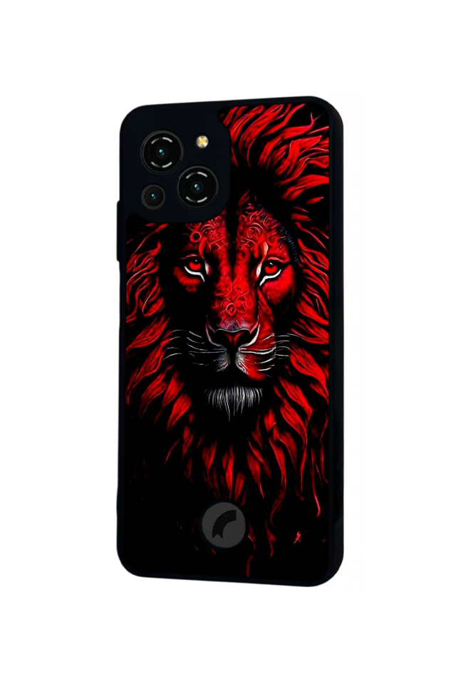 Reeder S23 Pro Max Uyumlu Aslan Tasarımlı Glossy Premium Kılıf
