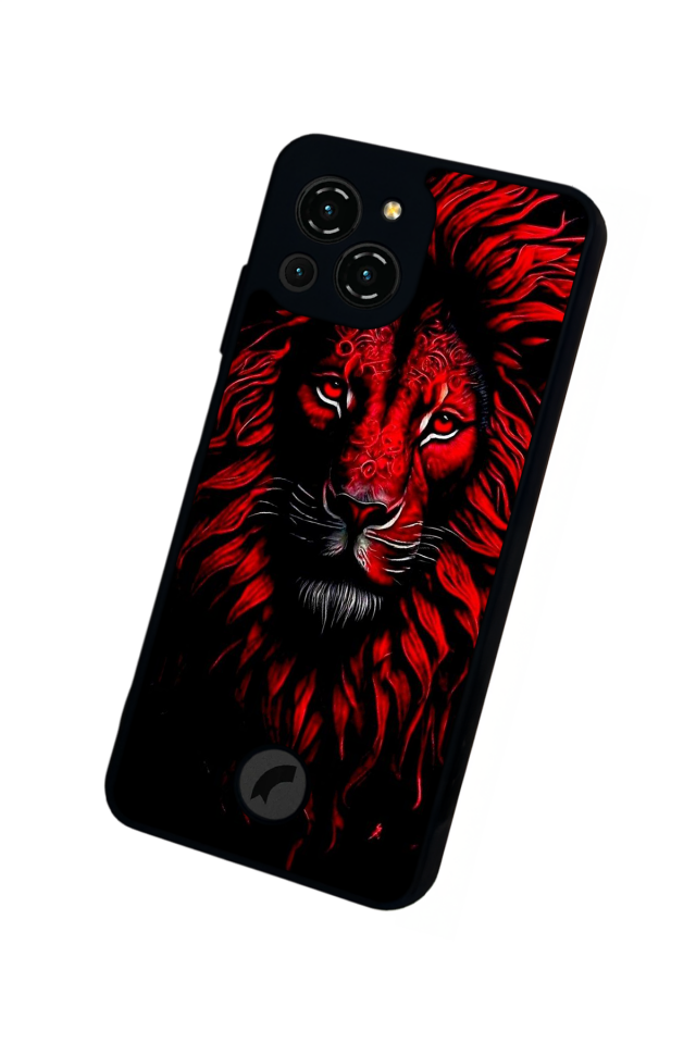 Reeder S23 Pro Max Uyumlu Aslan Tasarımlı Glossy Premium Kılıf