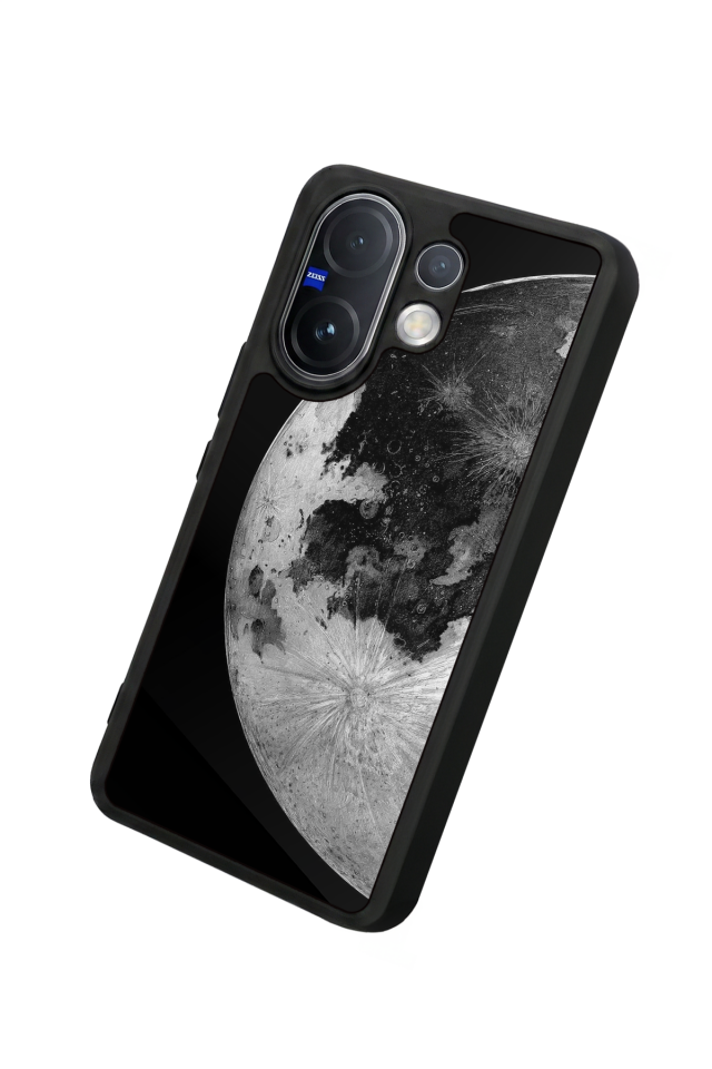 Vivo V60 Uyumlu Ay Tasarımlı Glossy Premium Kılıf