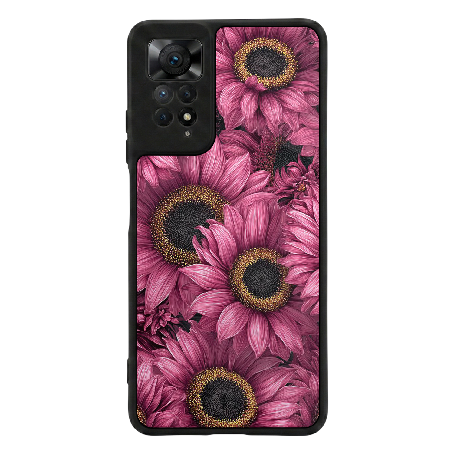 Xiaomi Redmi Note 12 Pro Uyumlu Cicek Tasarımlı Glossy Premium Kılıf
