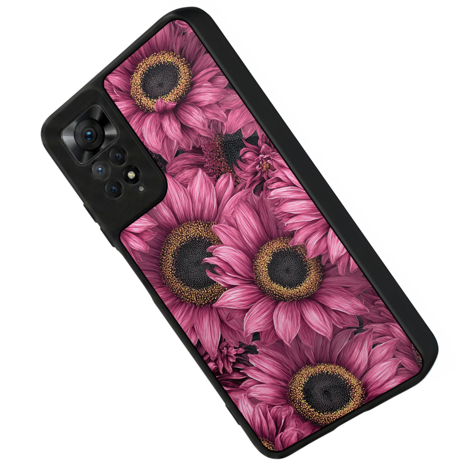 Xiaomi Redmi Note 12 Pro Uyumlu Cicek Tasarımlı Glossy Premium Kılıf