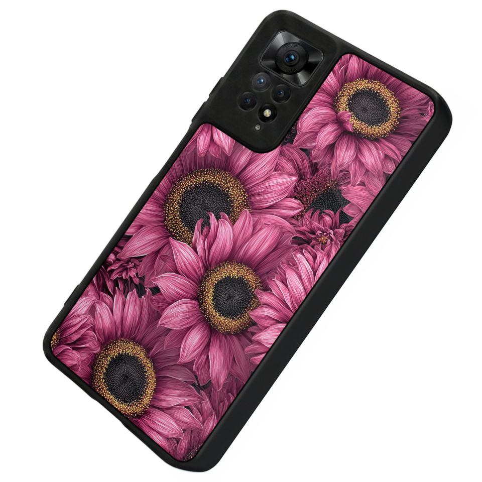 Xiaomi Redmi Note 12 Pro Uyumlu Cicek Tasarımlı Glossy Premium Kılıf