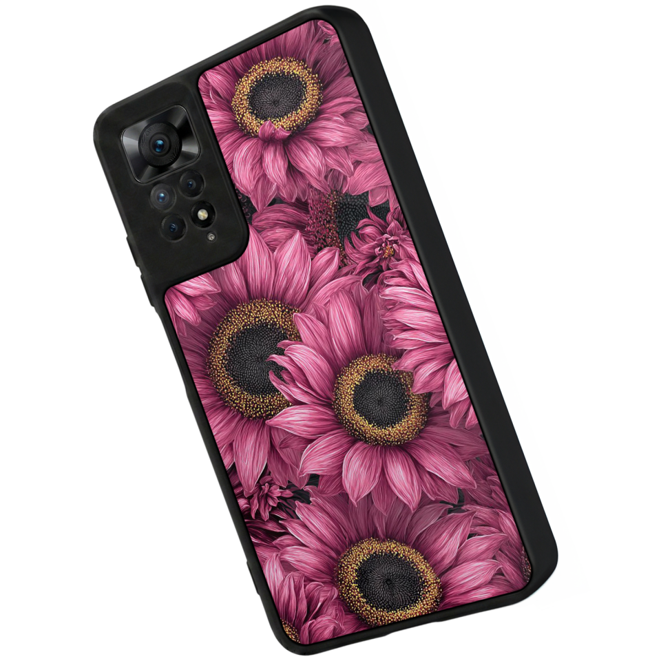 Xiaomi Redmi Note 12 Pro Uyumlu Cicek Tasarımlı Glossy Premium Kılıf