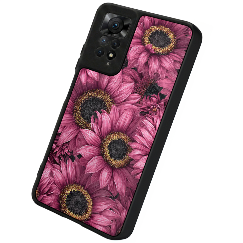 Xiaomi Redmi Note 12 Pro Uyumlu Cicek Tasarımlı Glossy Premium Kılıf