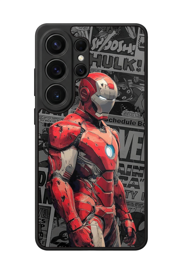 Samsung Galaxy S26 Ultra Uyumlu  Iron Man ( Demir Adam ) Tasarımlı Glossy Premium Kılıf