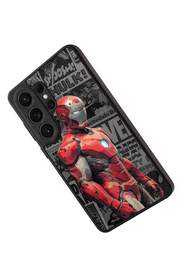 Samsung Galaxy S26 Ultra Uyumlu  Iron Man ( Demir Adam ) Tasarımlı Glossy Premium Kılıf