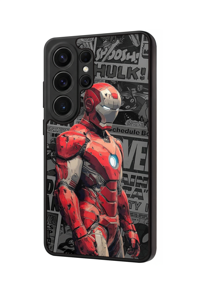 Samsung Galaxy S26 Ultra Uyumlu  Iron Man ( Demir Adam ) Tasarımlı Glossy Premium Kılıf