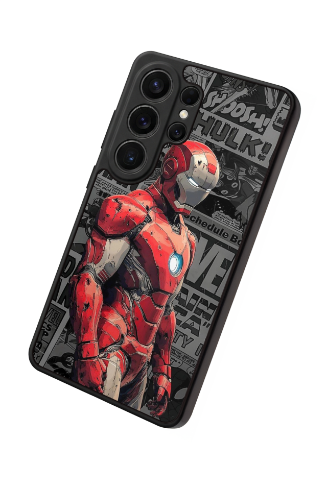 Samsung Galaxy S26 Ultra Uyumlu  Iron Man ( Demir Adam ) Tasarımlı Glossy Premium Kılıf