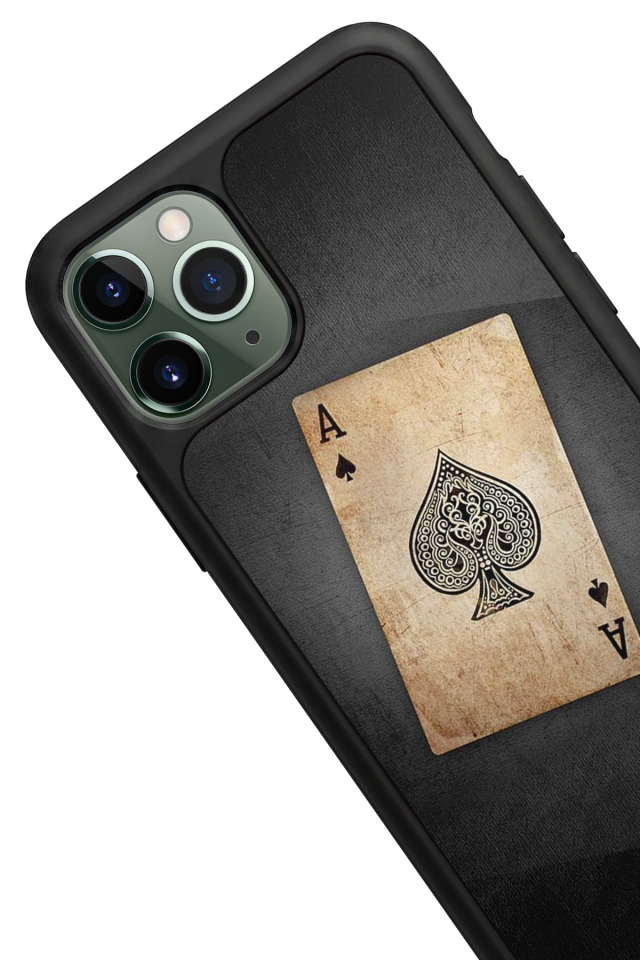 iPhone 11 Pro Uyumlu Kart Tasarımlı Glossy Premium Kılıf