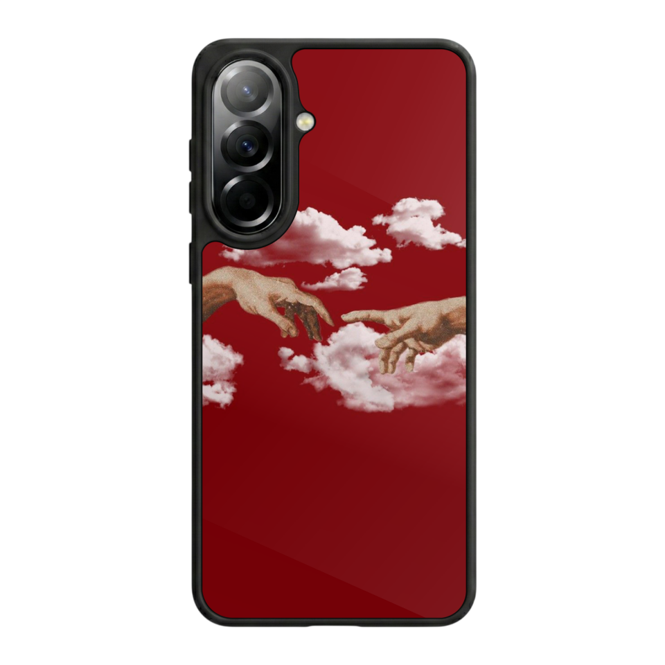 Samsung Galaxy A37 Uyumlu Kirmizi Tasarımlı Glossy Premium Kılıf