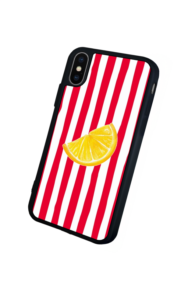 iPhone XS Max Uyumlu Limon Tasarımlı Glossy Premium Kılıf
