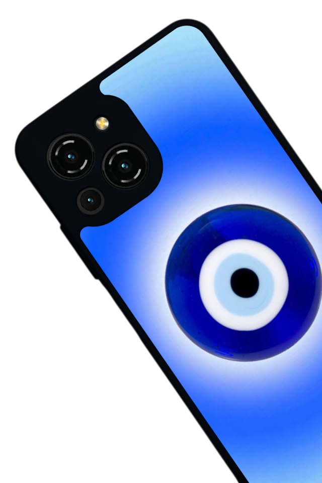 Reeder S23 Pro Max Uyumlu Nazar Tasarımlı Glossy Premium Kılıf