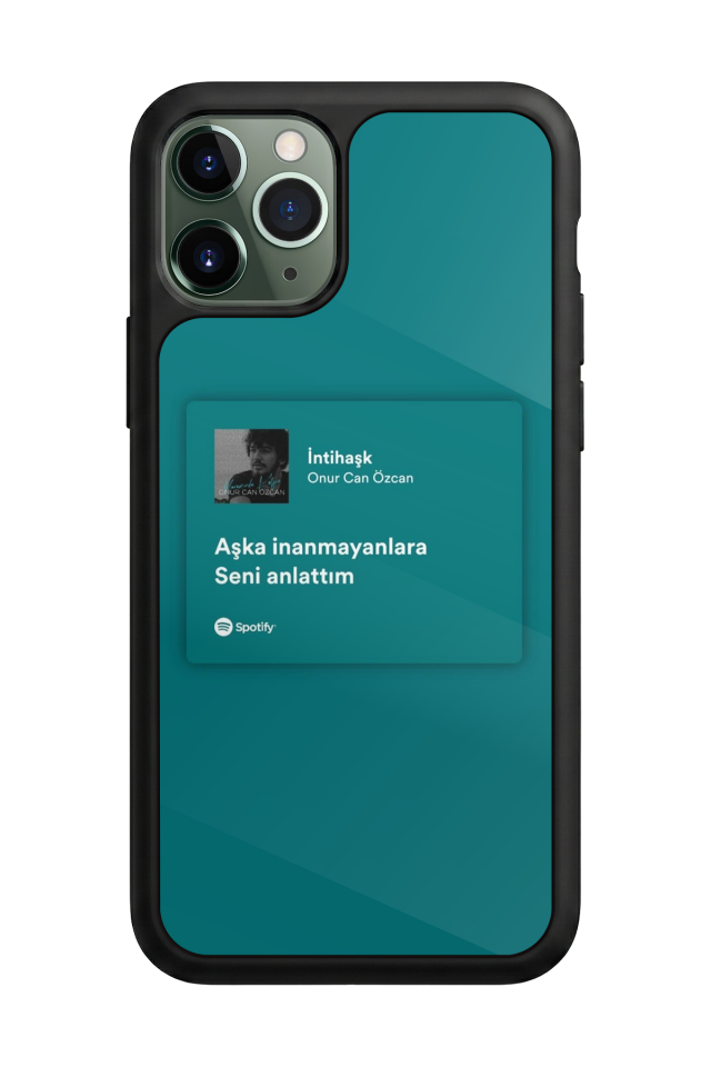 iPhone 11 Pro Max Uyumlu Sarki Sozleri Tasarımlı Glossy Premium Kılıf