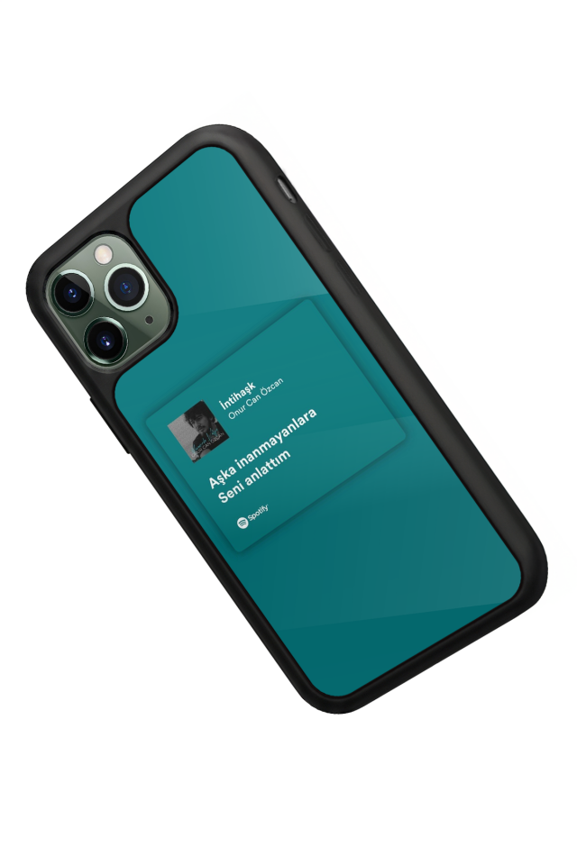 iPhone 11 Pro Max Uyumlu Sarki Sozleri Tasarımlı Glossy Premium Kılıf