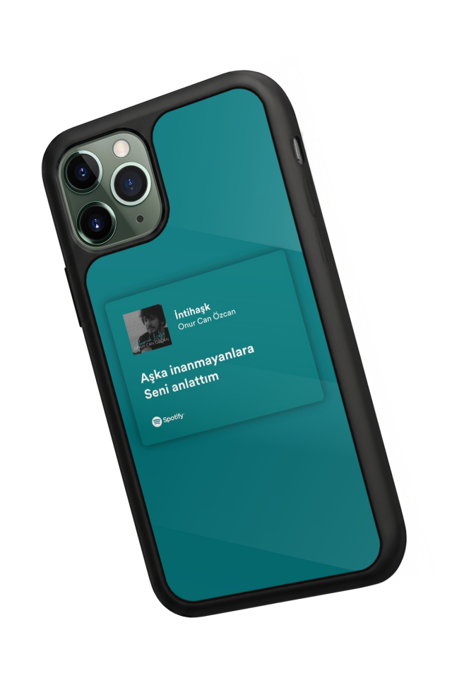 iPhone 11 Pro Max Uyumlu Sarki Sozleri Tasarımlı Glossy Premium Kılıf