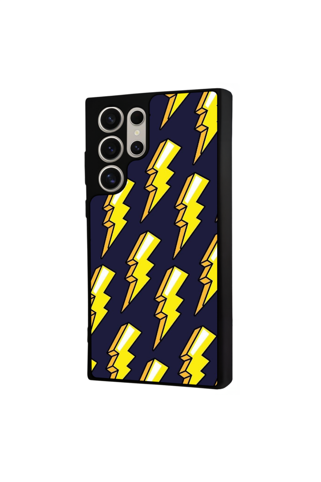 Samsung Galaxy S22 Ultra Uyumlu Simsek Tasarımlı Glossy Premium Kılıf