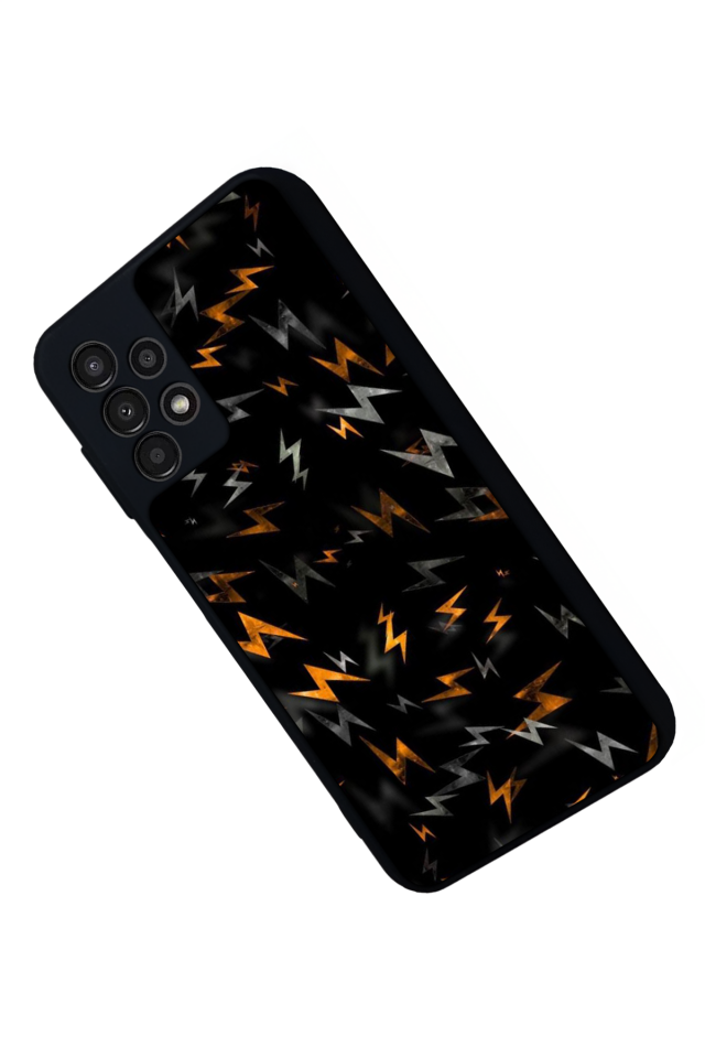 Samsung Galaxy A23 Uyumlu Simsek Tasarımlı Glossy Premium Kılıf
