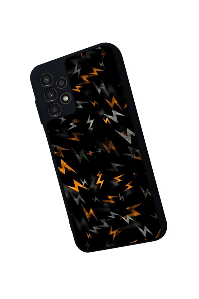 Samsung Galaxy A23 Uyumlu Simsek Tasarımlı Glossy Premium Kılıf