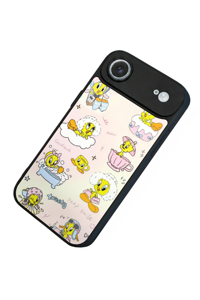iPhone 17 Air Uyumlu Tweety Tasarımlı Glossy Premium Kılıf