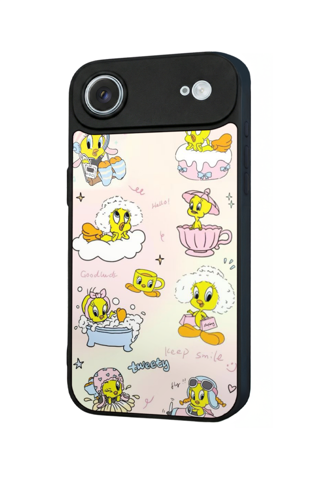 iPhone 17 Air Uyumlu Tweety Tasarımlı Glossy Premium Kılıf