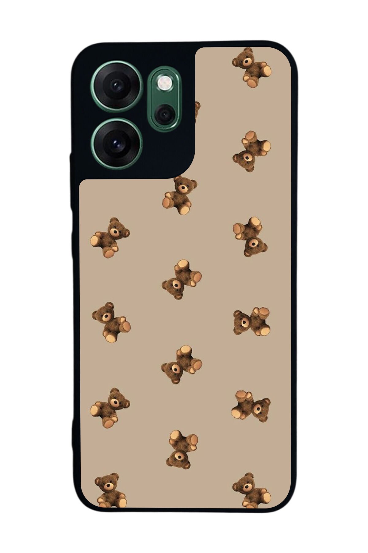 Oppo Reno 14F Uyumlu Ayı Tasarımlı Glossy Premium Kılıf