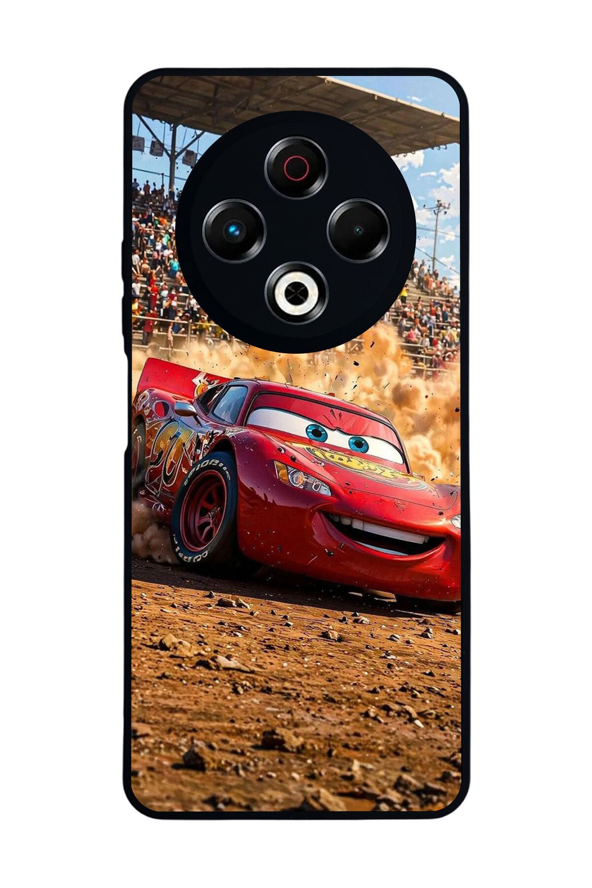 Tecno Spark 30 Uyumlu Simsek McQueen Tasarımlı Glossy Premium Kılıf