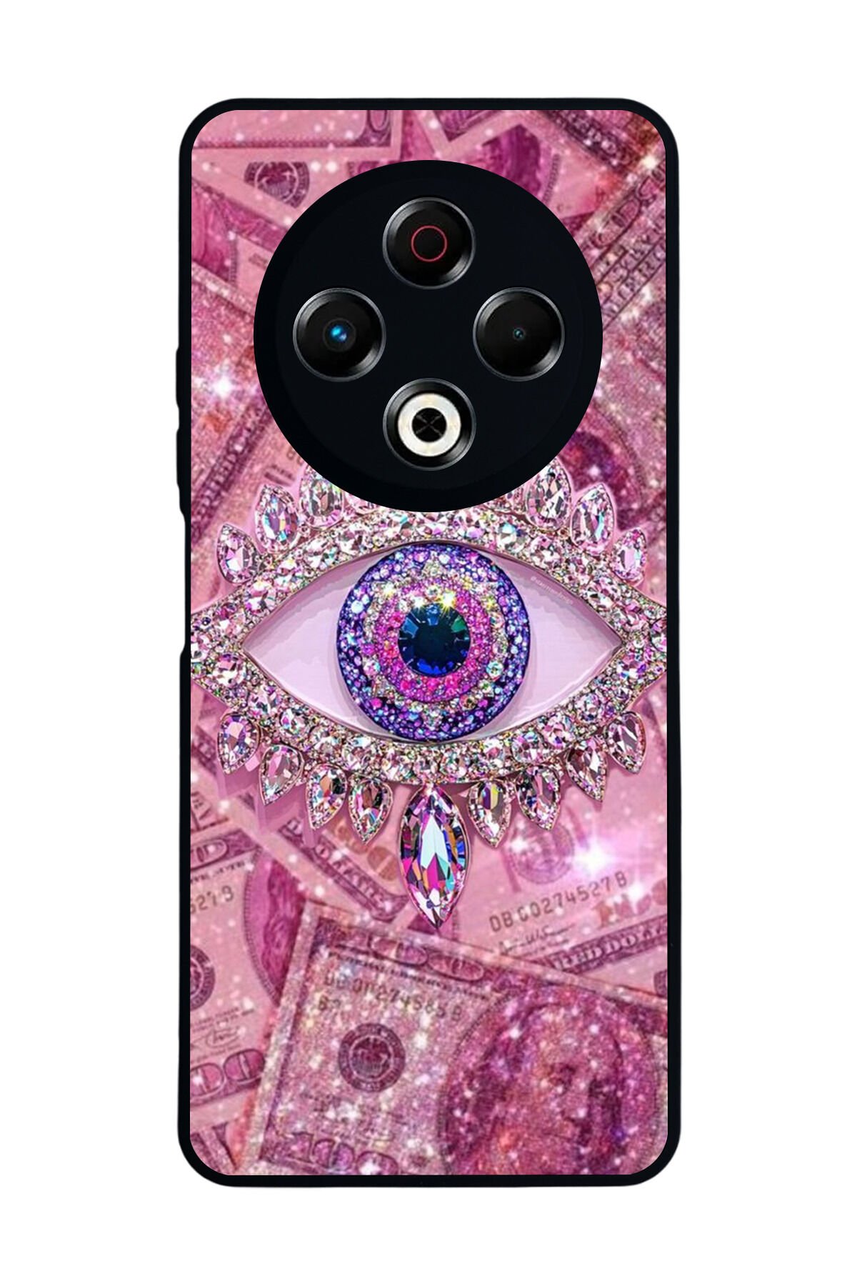 Tecno Spark 30 Uyumlu Göz Tasarımlı Glossy Premium Kılıf