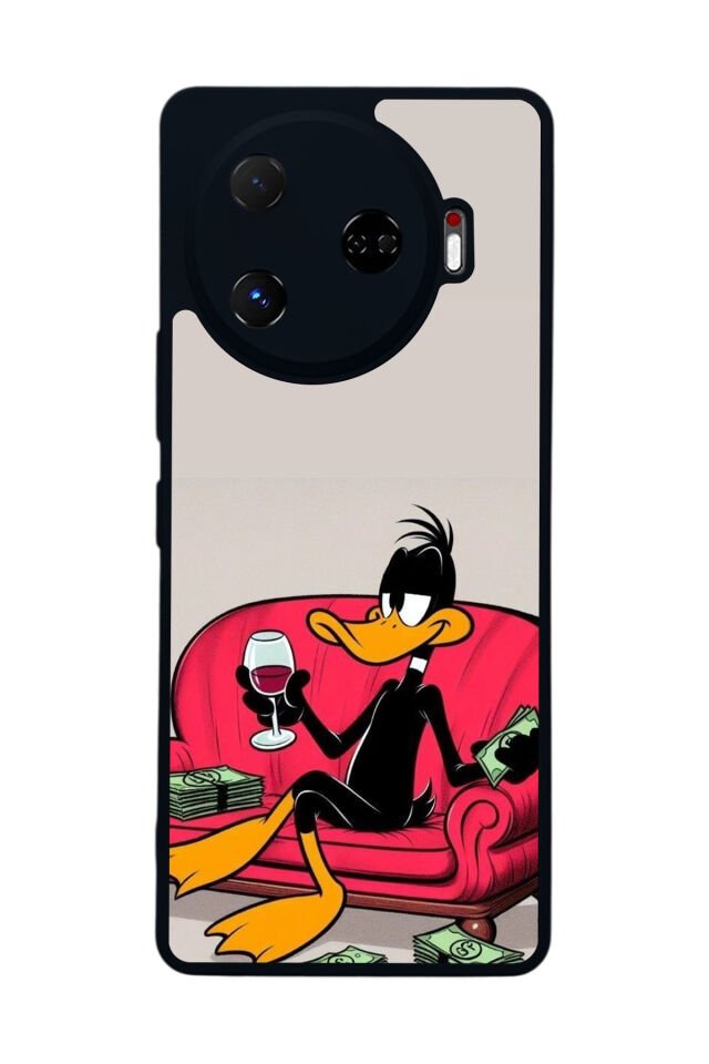 Tecno Camon 30 Pro Uyumlu Daffy duck Tasarımlı Glossy Premium Kılıf