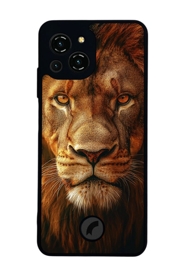 Reeder S23 Pro Max Uyumlu Aslan Tasarımlı Glossy Premium Kılıf