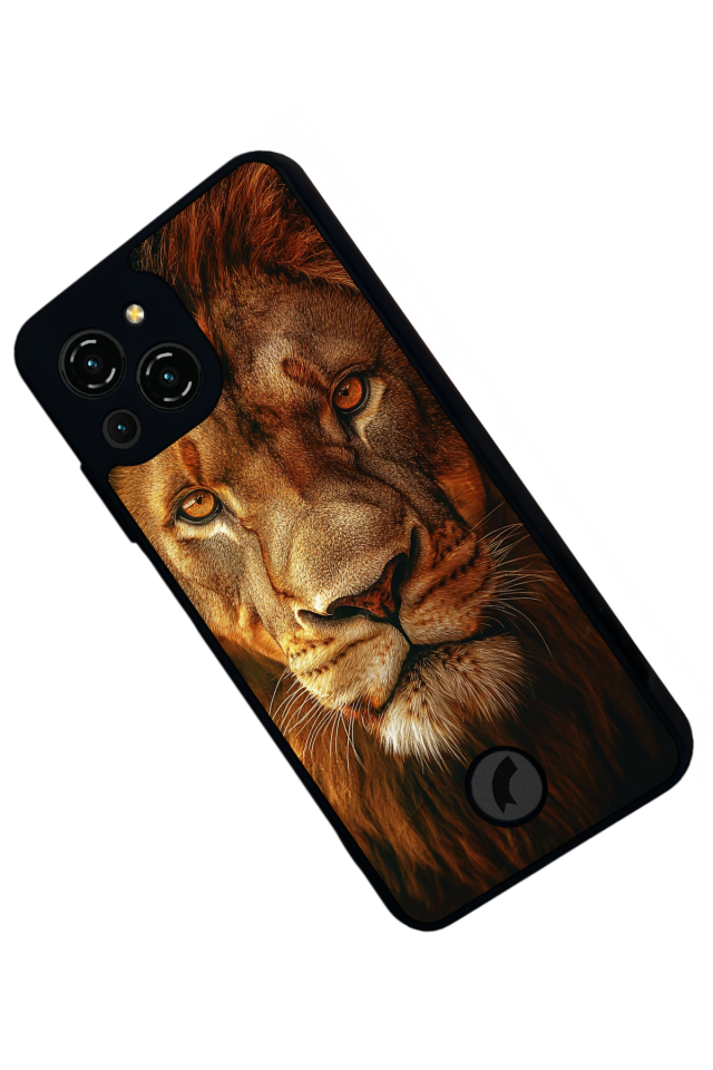 Reeder S23 Pro Max Uyumlu Aslan Tasarımlı Glossy Premium Kılıf