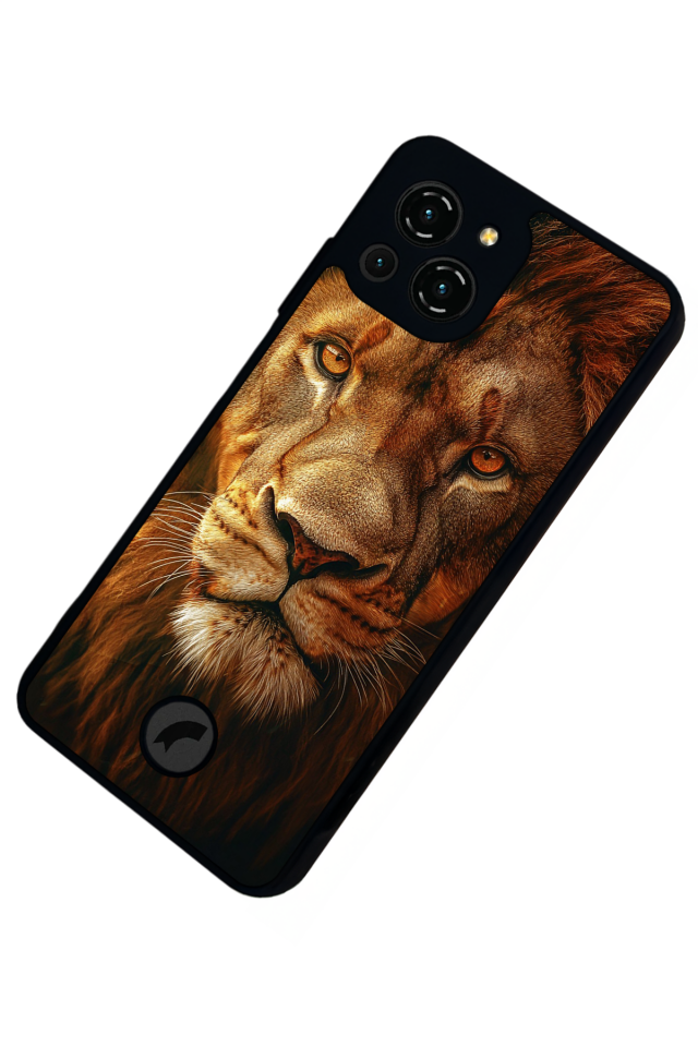 Reeder S23 Pro Max Uyumlu Aslan Tasarımlı Glossy Premium Kılıf