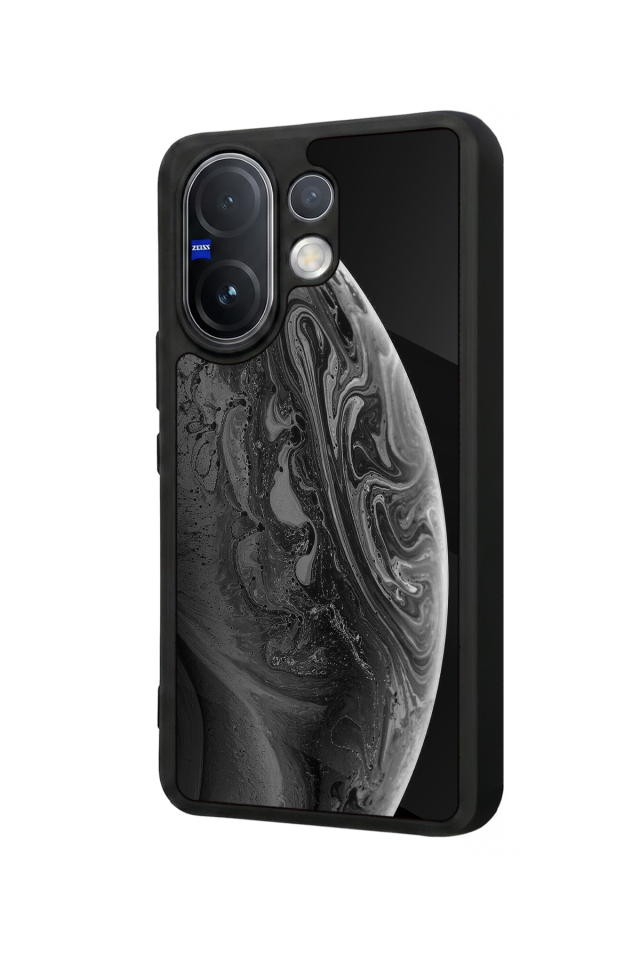 Vivo V60 Uyumlu Ay Tasarımlı Glossy Premium Kılıf