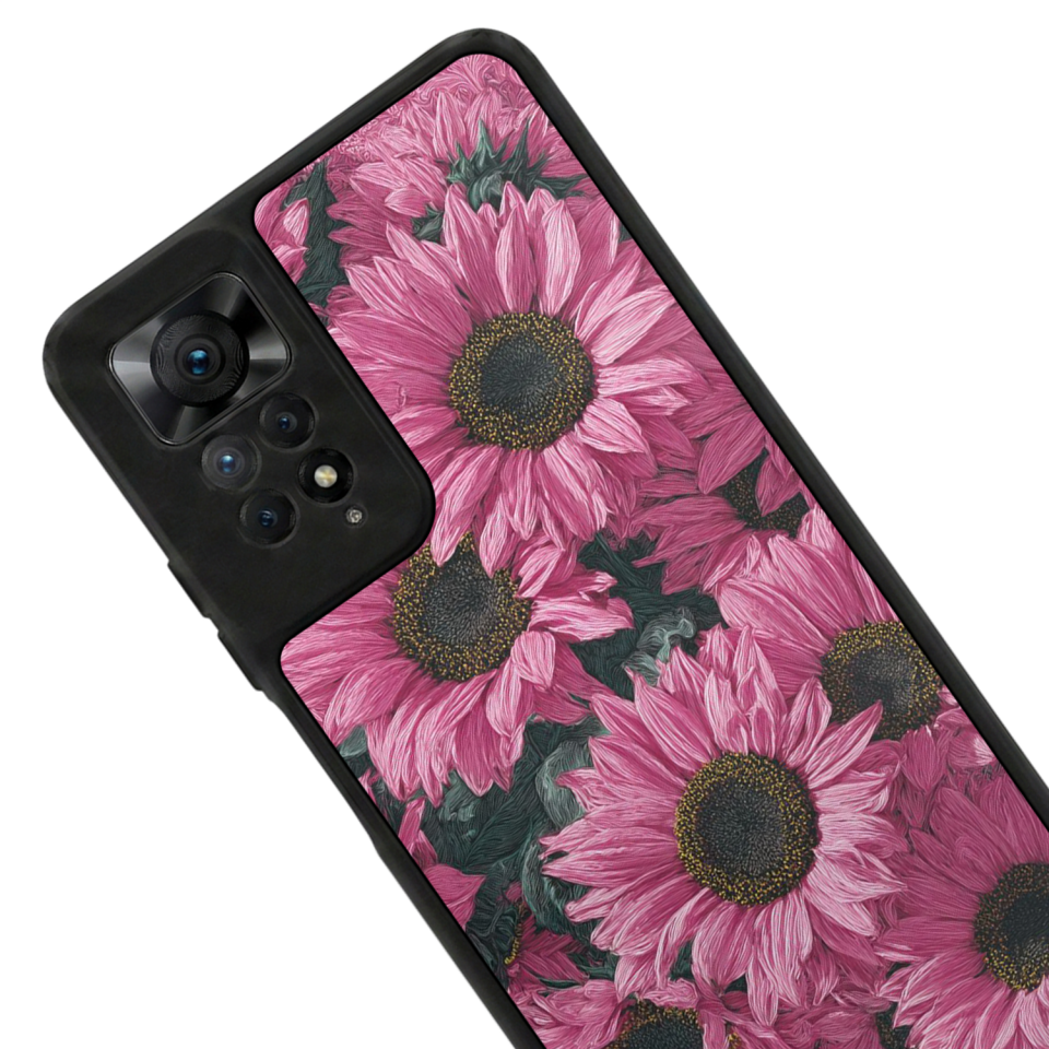 Xiaomi Redmi Note 12 Pro Uyumlu Cicek Tasarımlı Glossy Premium Kılıf