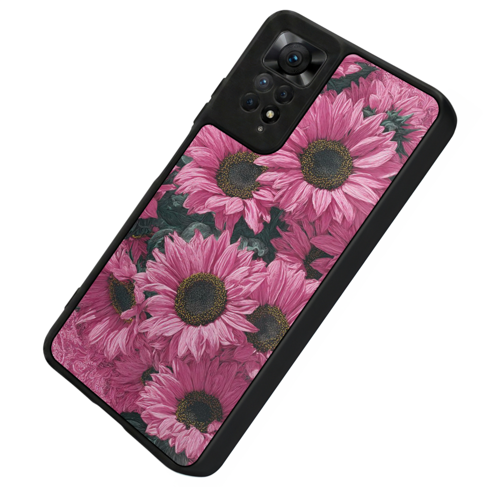 Xiaomi Redmi Note 12 Pro Uyumlu Cicek Tasarımlı Glossy Premium Kılıf