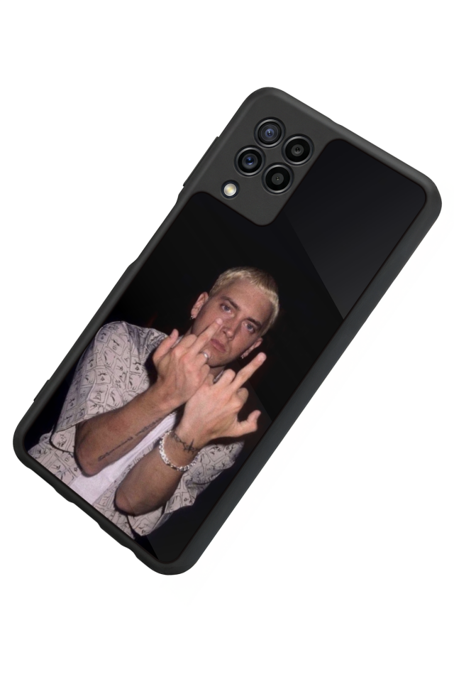 Samsung Galaxy M32 Uyumlu Eminem Tasarımlı Glossy Premium Kılıf