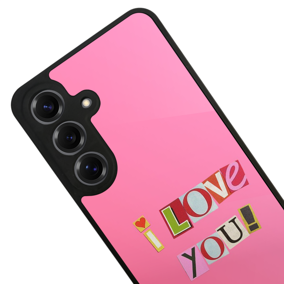 Samsung Galaxy S25 Uyumlu Kalp Love Tasarımlı Glossy Premium Kılıf