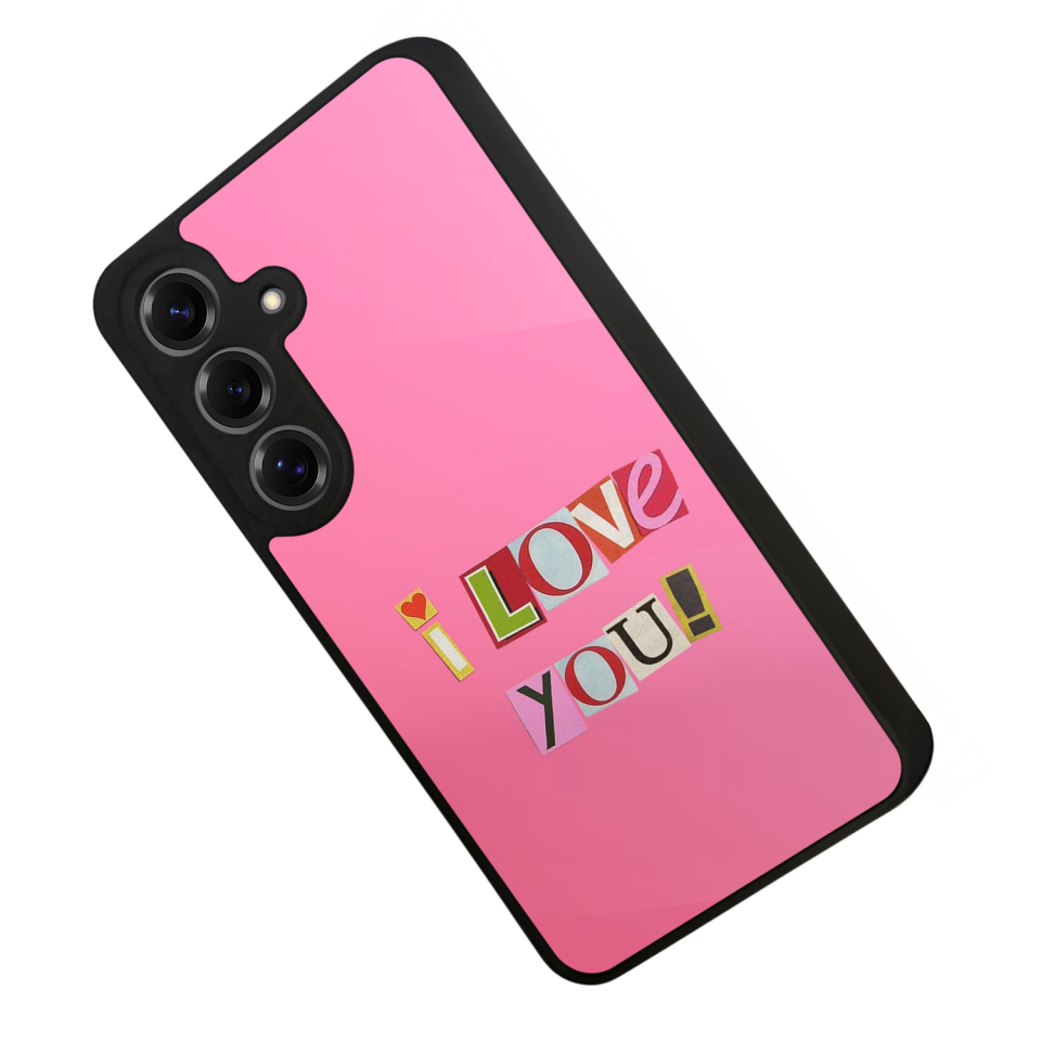 Samsung Galaxy S25 Uyumlu Kalp Love Tasarımlı Glossy Premium Kılıf