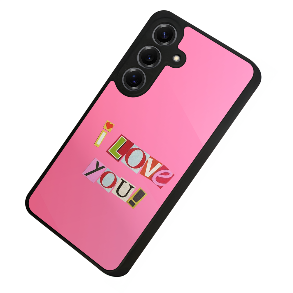Samsung Galaxy S25 Uyumlu Kalp Love Tasarımlı Glossy Premium Kılıf