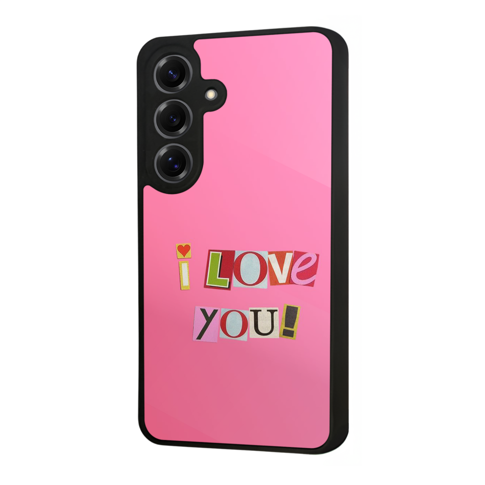 Samsung Galaxy S25 Uyumlu Kalp Love Tasarımlı Glossy Premium Kılıf