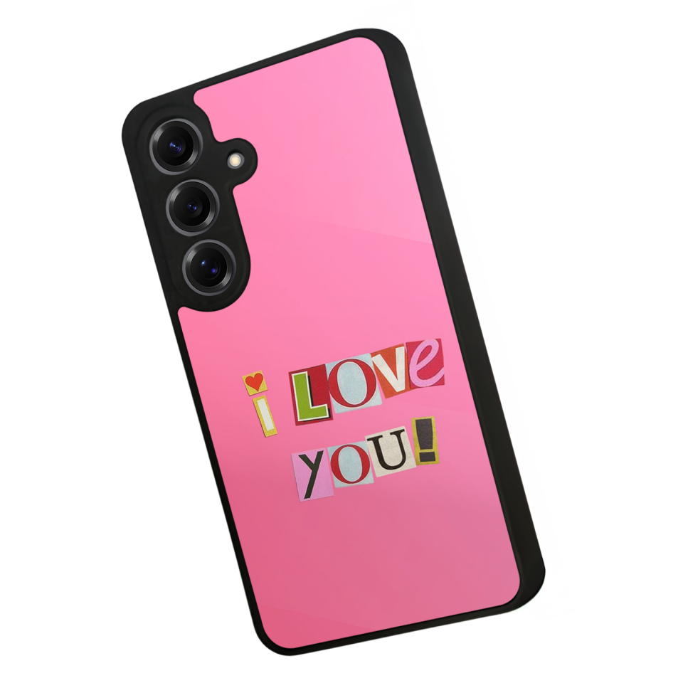 Samsung Galaxy S25 Uyumlu Kalp Love Tasarımlı Glossy Premium Kılıf