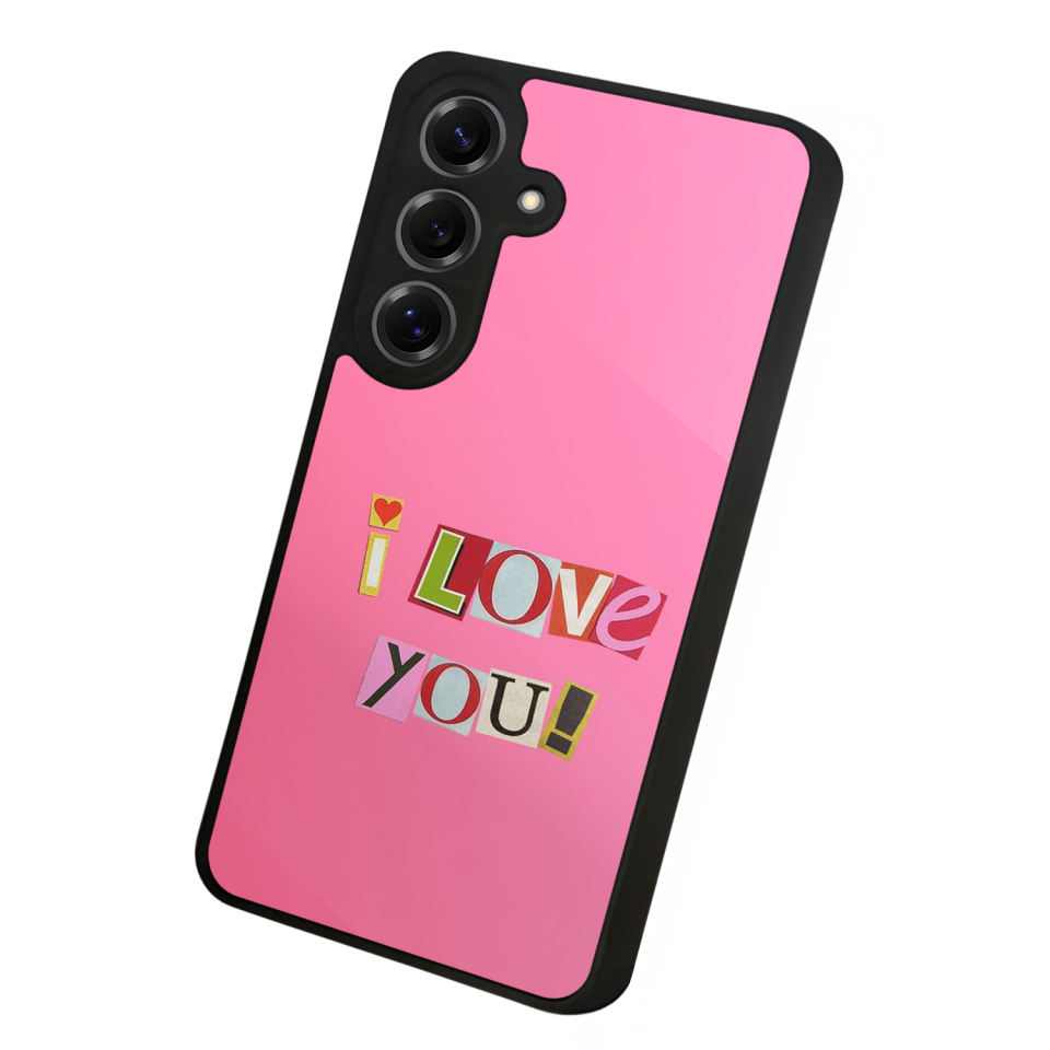 Samsung Galaxy S25 Uyumlu Kalp Love Tasarımlı Glossy Premium Kılıf