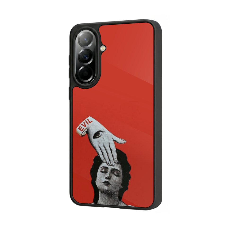 Samsung Galaxy A37 Uyumlu Kirmizi Tasarımlı Glossy Premium Kılıf