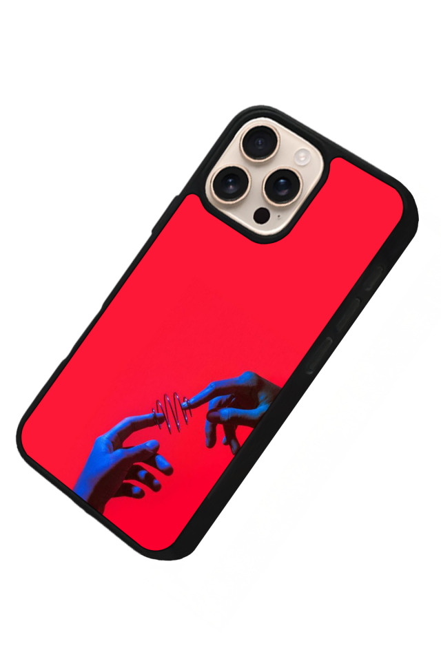 iPhone 14 Pro Uyumlu Kirmizi Tasarımlı Glossy Premium Kılıf