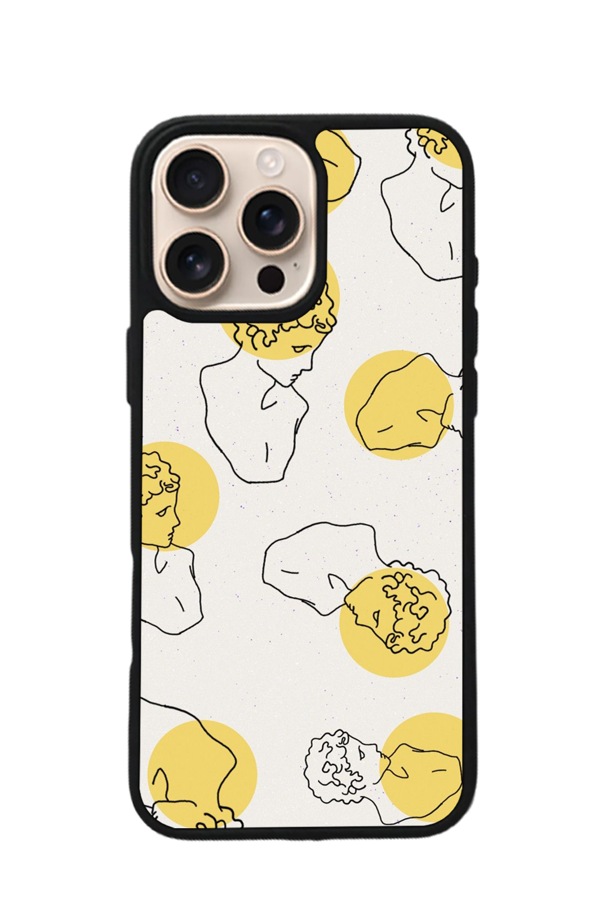 iPhone 15 Pro Max Uyumlu Line Art Tasarımlı Glossy Premium Kılıf