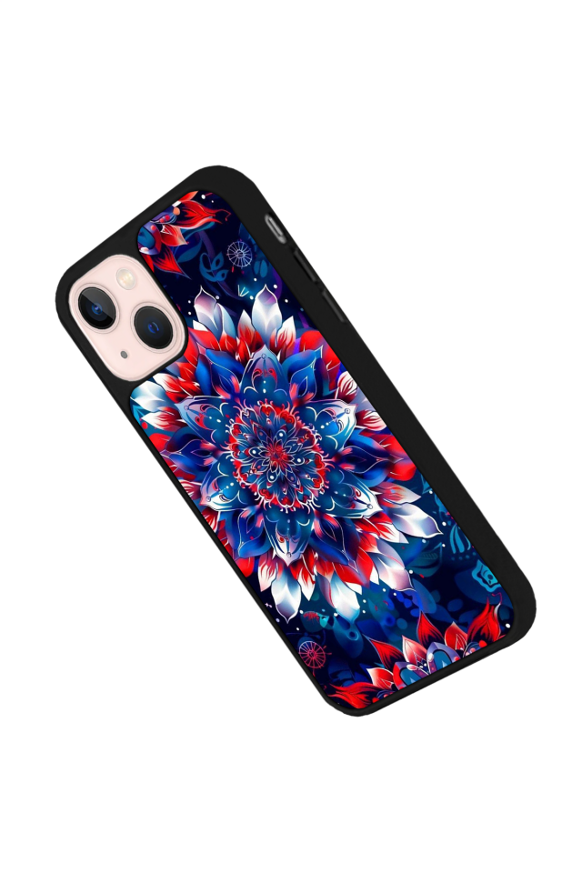 iPhone 14 Plus Uyumlu Mandala Tasarımlı Glossy Premium Kılıf