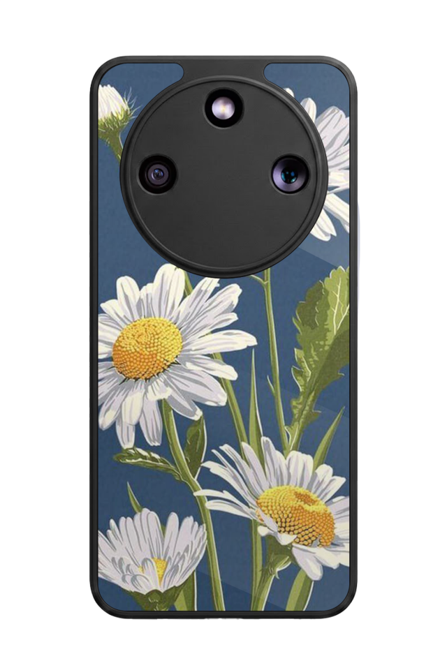Honor Magic 8 Lite Uyumlu Papatya Tasarımlı Glossy Premium Kılıf