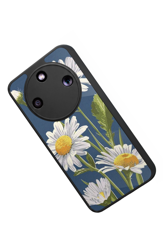 Honor Magic 8 Lite Uyumlu Papatya Tasarımlı Glossy Premium Kılıf