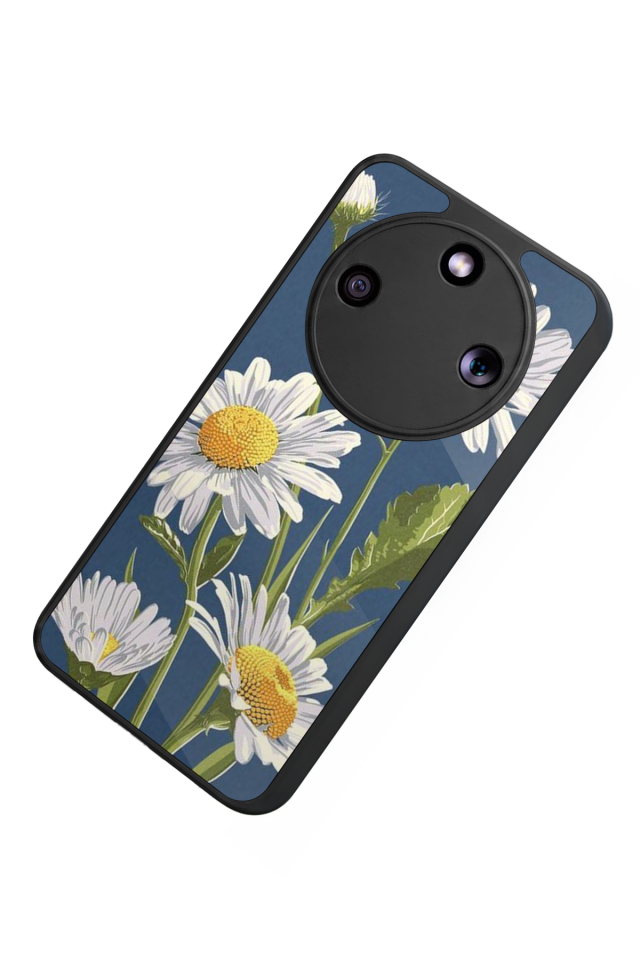 Honor Magic 8 Lite Uyumlu Papatya Tasarımlı Glossy Premium Kılıf